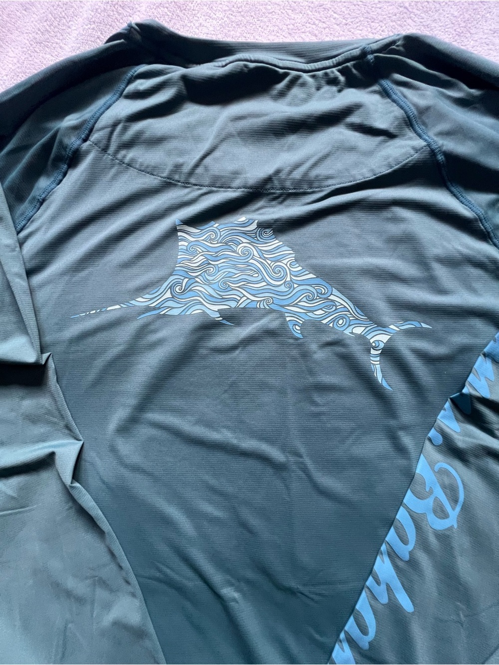 Tommy Bahama IslandZone Long Sleeve Swim Rash Guard UPF 50+ Protection - Picture 4 of 6